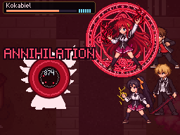 Rias unleashing the Power of Destruction on Kokabiel
